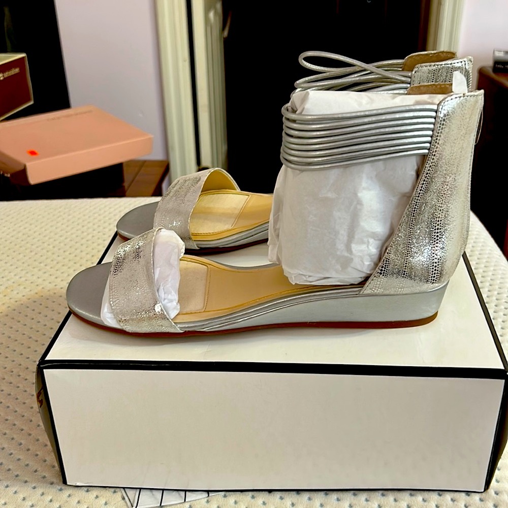 Alex Marie silver sandals never worn.
